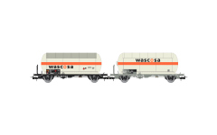 Rivarossi HR6622 - H0 - 2-tlg. Kesselwagen-Set Zgs Wascosa, SBB, Ep. V